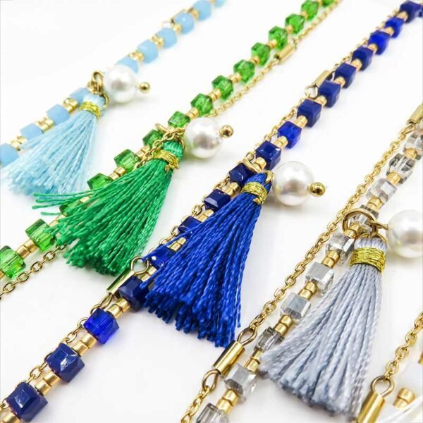 Bohemia Tassel Crystal Beaded Bracelets - Image 2