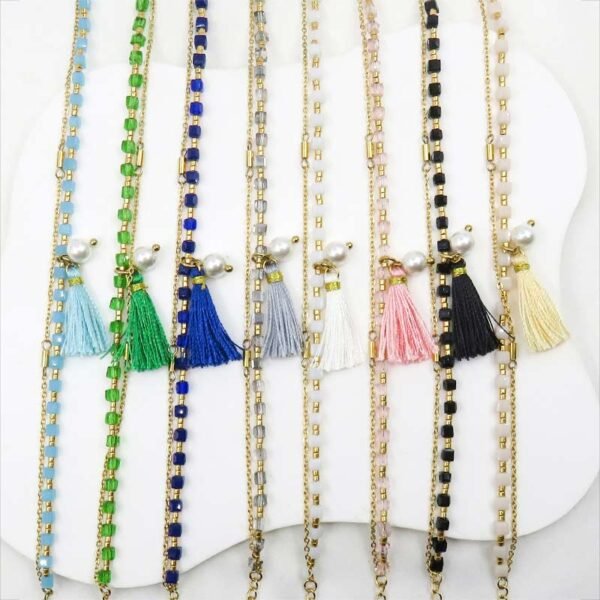 Bohemia Tassel Crystal Beaded Bracelets - Image 3