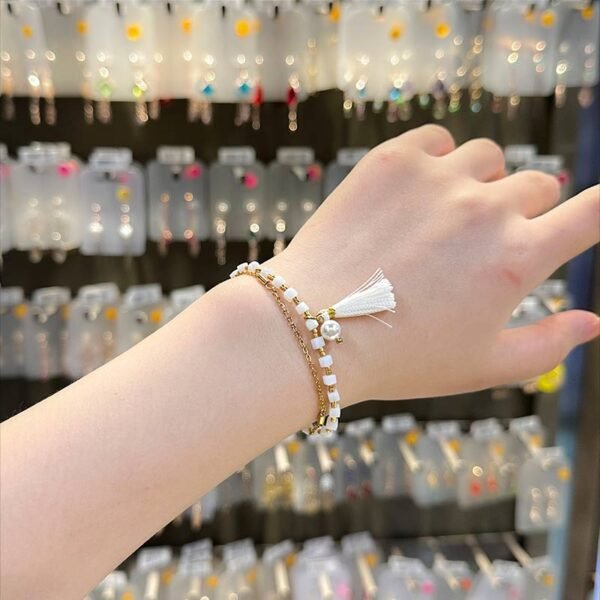 Bohemia Tassel Crystal Beaded Bracelets - Image 4