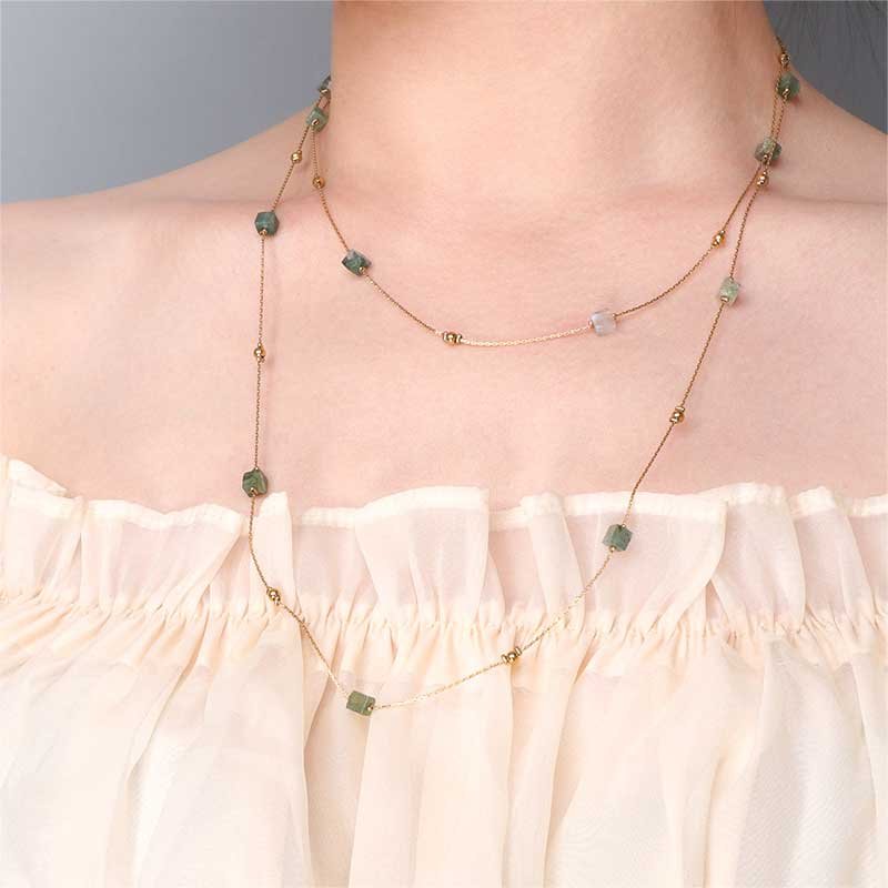 Justop Fashion Jewelry | Gemstone Layering Necklaces: Personalized Elegance