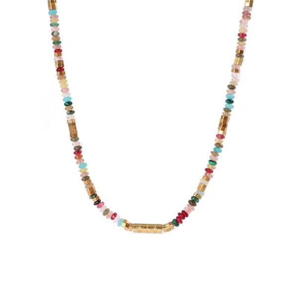 Handmade Boho Beaded Choker Necklace