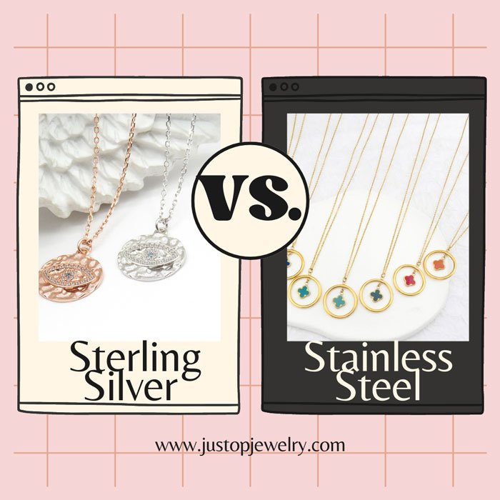 Justop Fashion Jewelry | Sterling Silver Vs. Stainless Steel Jewelry