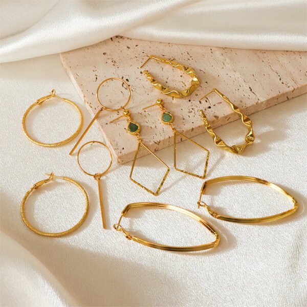 Stylish Versatile Minimalist Dainty Earrings in Geometric Shapes and Designs