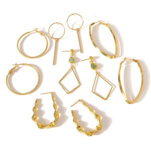 Stylish Versatile Minimalist Dainty Earrings in Geometric Shapes and Designs