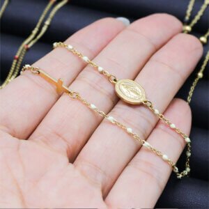 Justop Fashion Jewelry | The Popularity and Versatility of Enamel Jewelry in the Fashion Market Stylish Gold Enamel Necklace for A Minimalist Chic Look