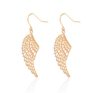 Bold and Stylish Wing Shaped Earrings in Gold and Silver